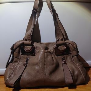 B. Makowsky Tan Leather Purse